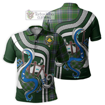 Pringle Tartan Polo Shirt with Epic Bagpipe Style