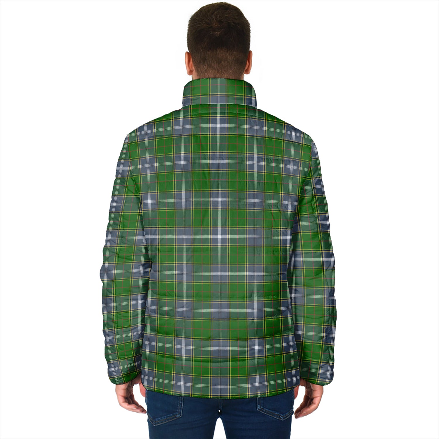 Pringle Tartan Padded Jacket with Family Crest - Tartan Vibes Clothing