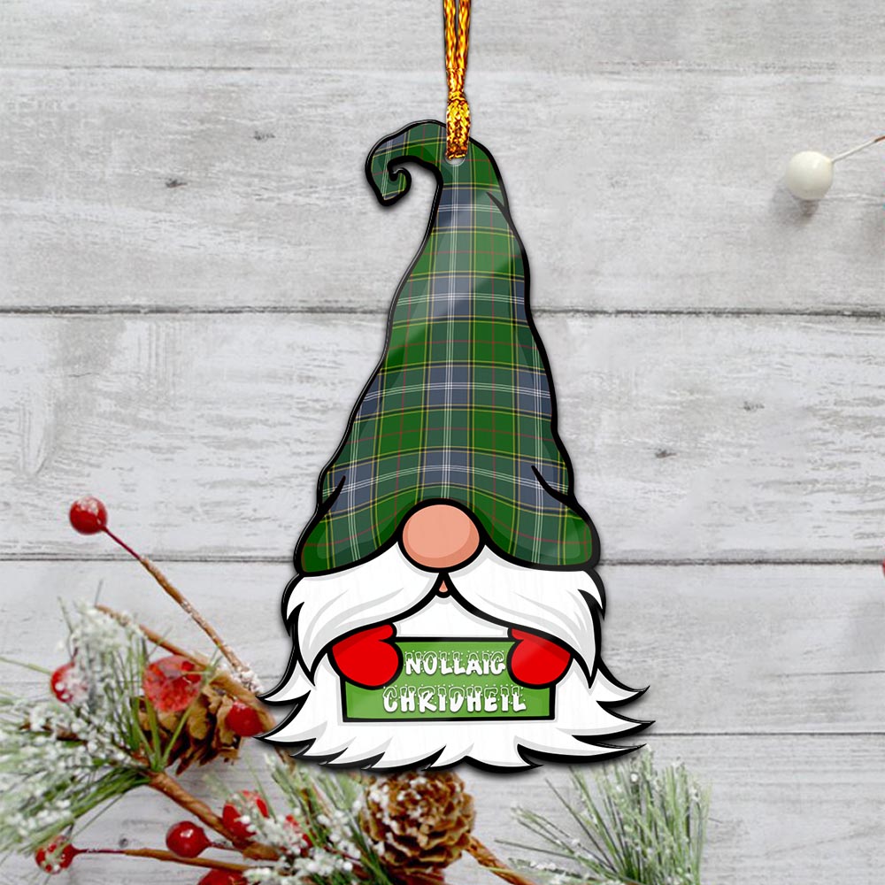 Pringle Gnome Christmas Ornament with His Tartan Christmas Hat - Tartan Vibes Clothing