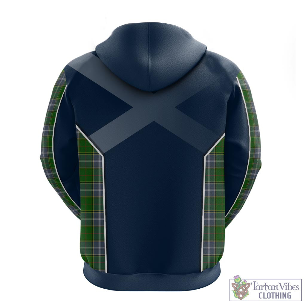 Tartan Vibes Clothing Pringle Tartan Hoodie with Family Crest and Lion Rampant Vibes Sport Style