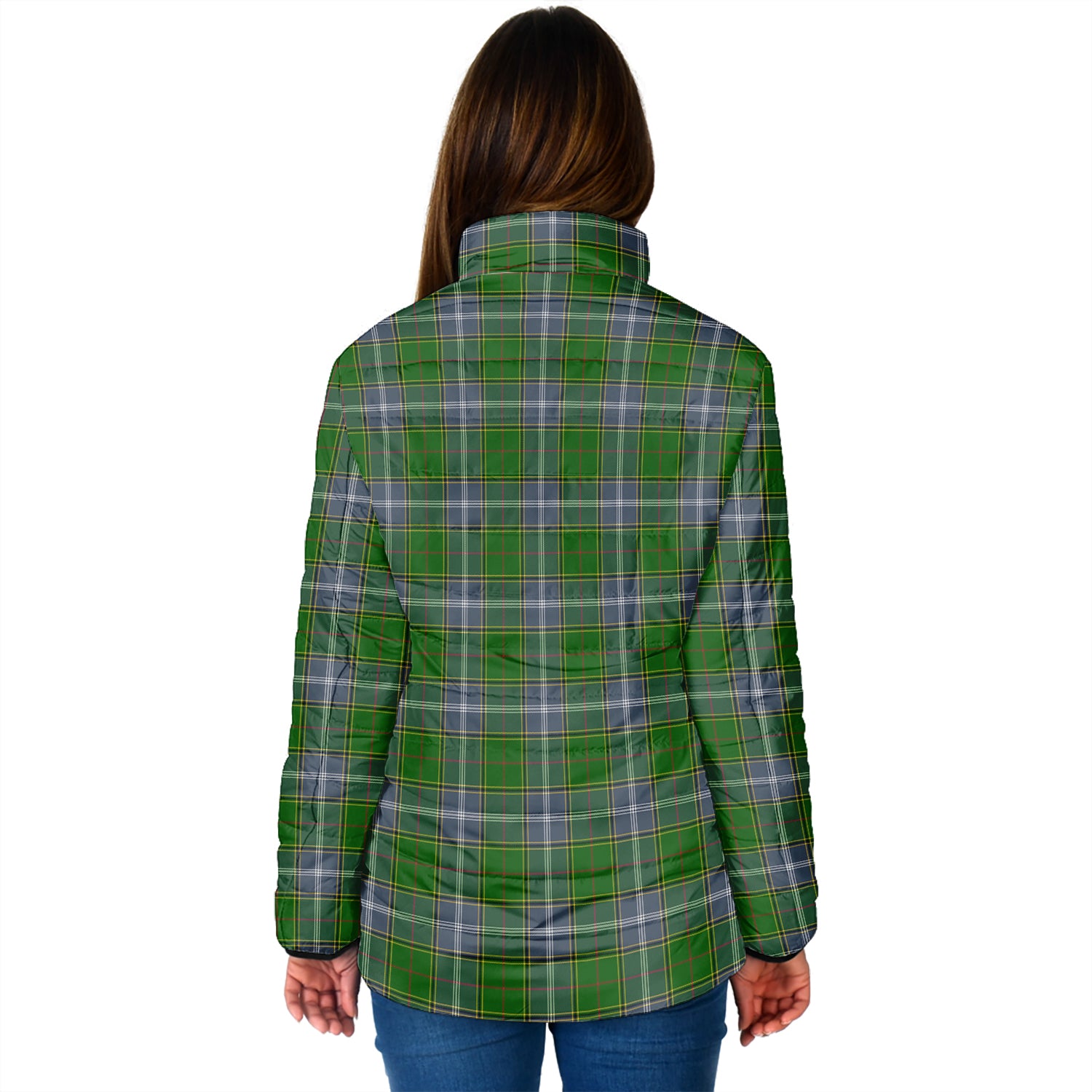 Pringle Tartan Padded Jacket with Family Crest - Tartan Vibes Clothing