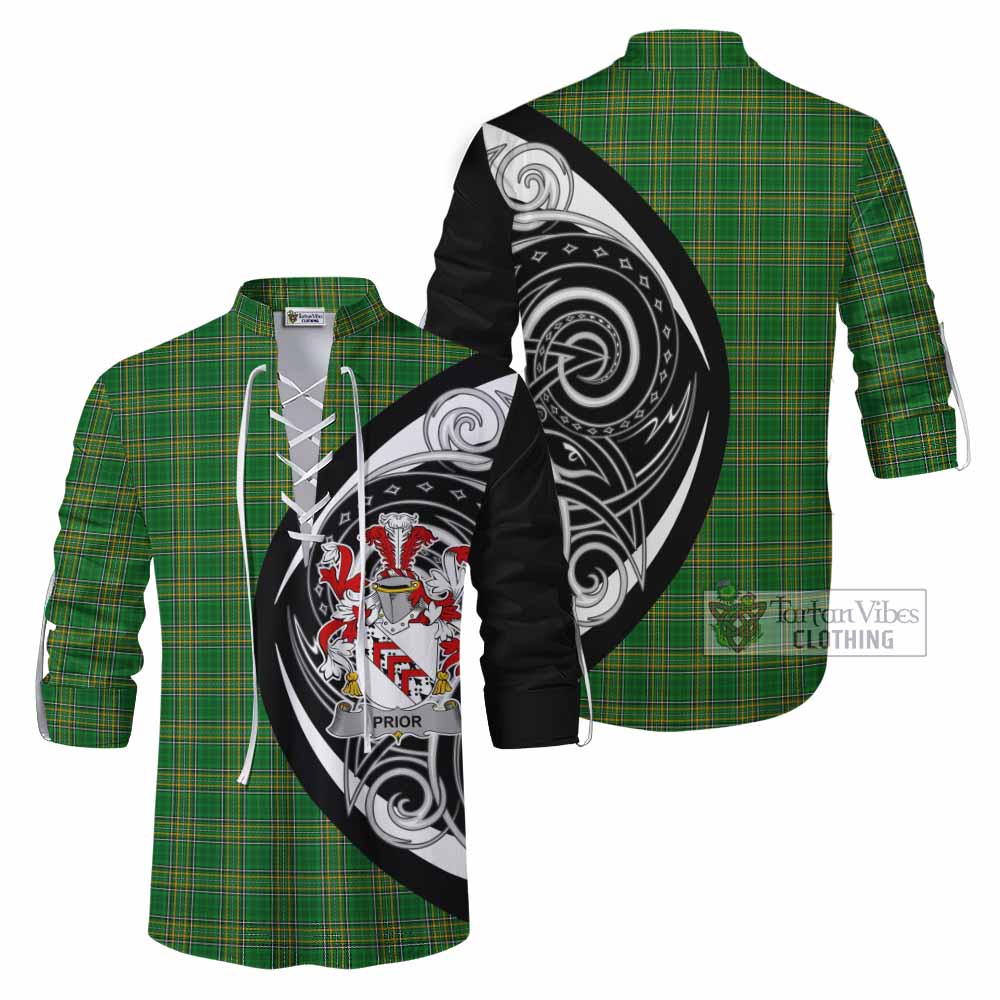 Prior Irish Clan Ghillie Kilt Shirt Celtic Circle Style - Tartan Vibes Clothing