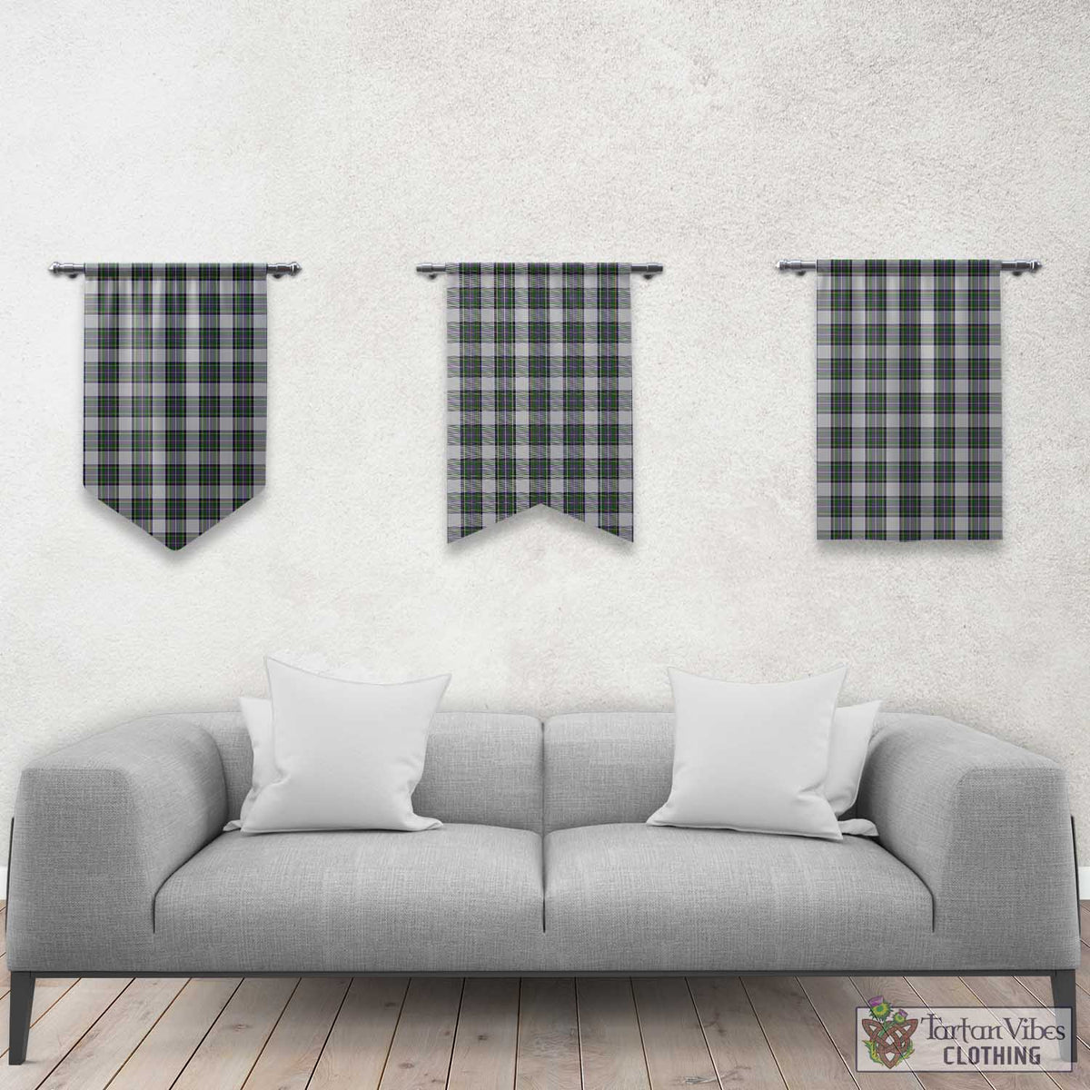 Pritchard Tartan Gonfalon, Tartan Banner Rectangle - Tartan Vibes Clothing