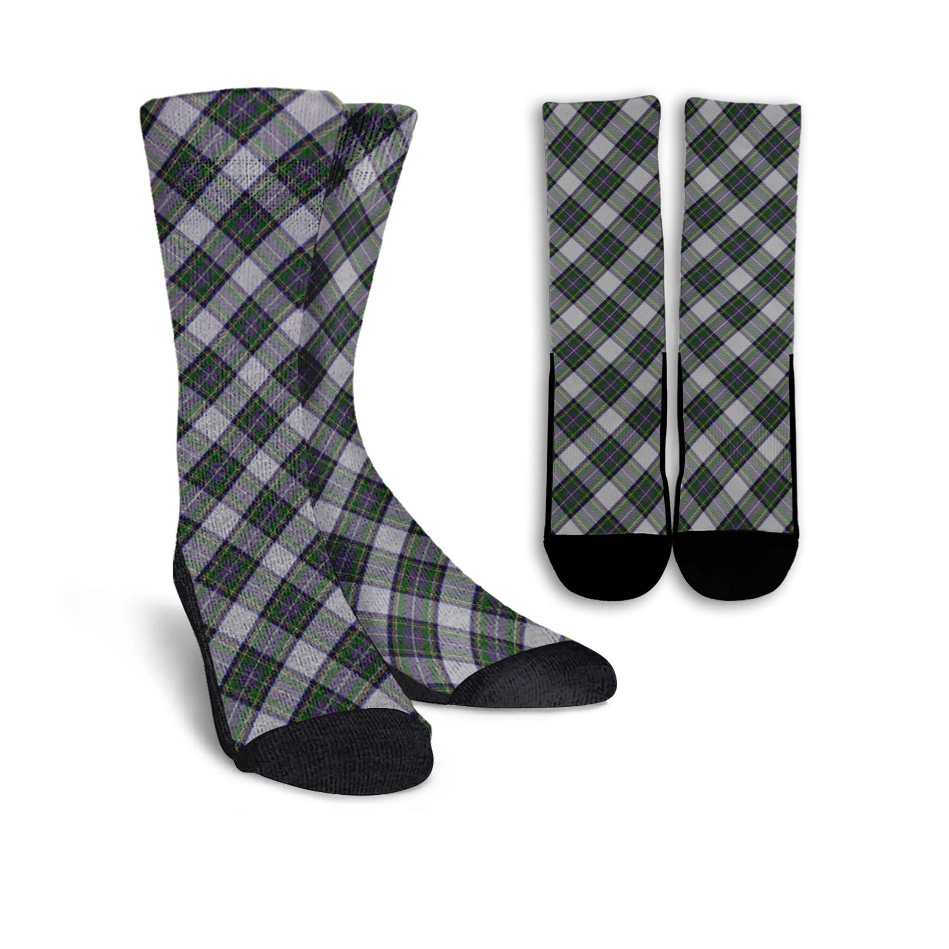 Pritchard Tartan Crew Socks Cross Tartan Style - Tartanvibesclothing