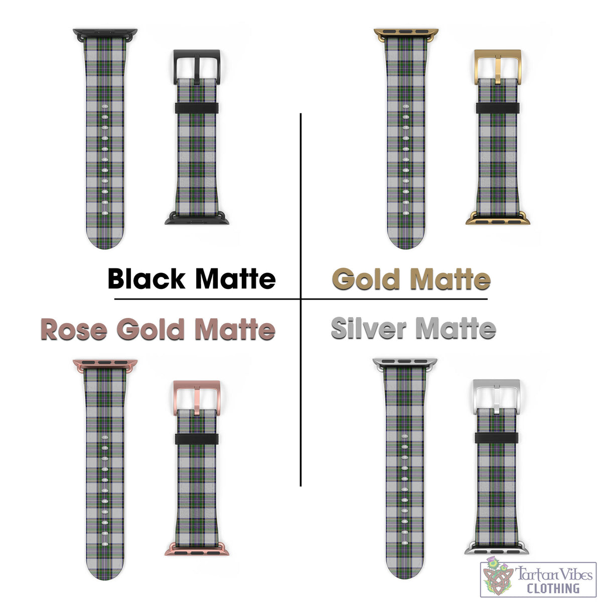 Pritchard Tartan Watch Band 42 - 45 mm - Tartan Vibes Clothing