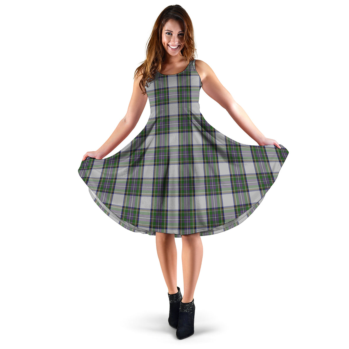 Pritchard Tartan Sleeveless Midi Womens Dress XL - Tartan Vibes Clothing