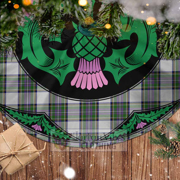 Pritchard Tartan Christmas Tree Skirt Scottish Thistle Style