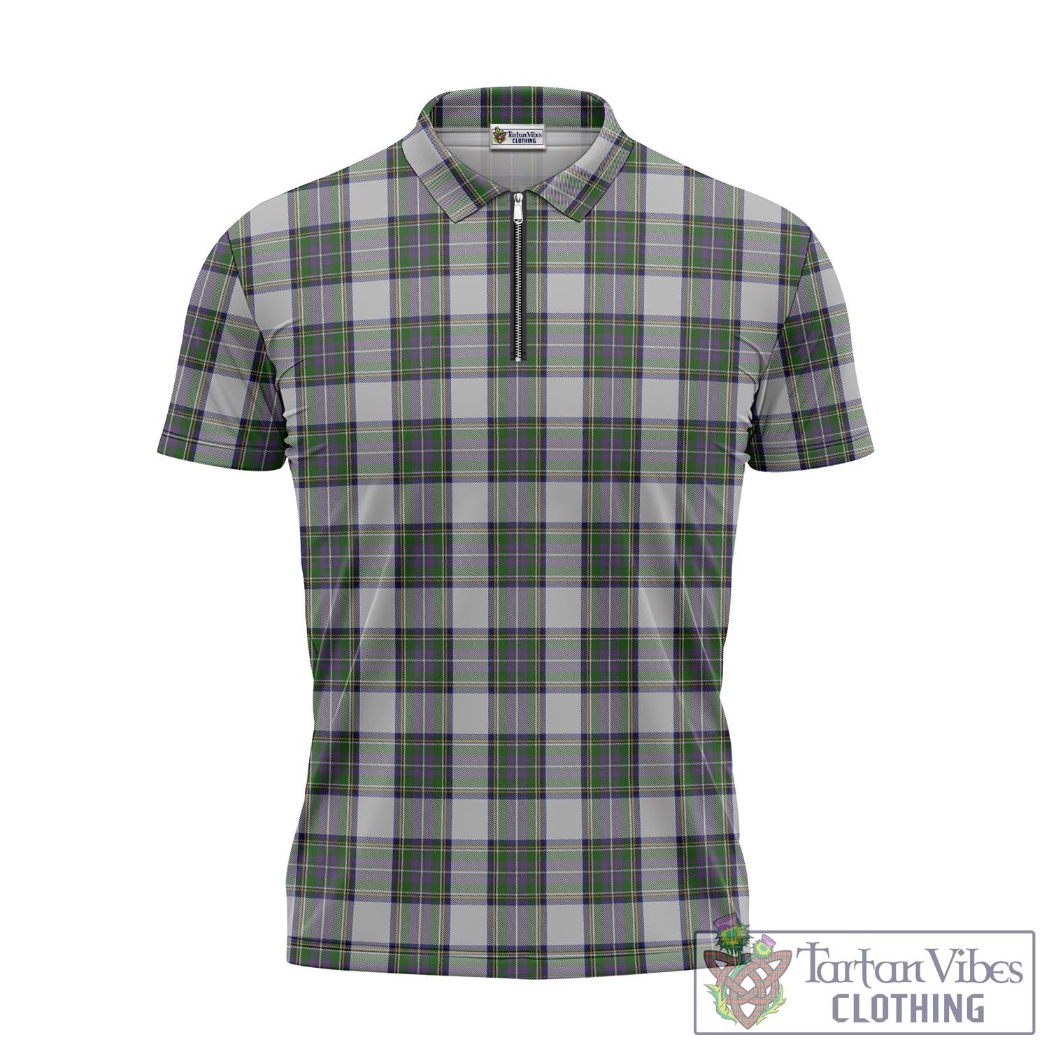 Tartan Vibes Clothing Pritchard Tartan Zipper Polo Shirt