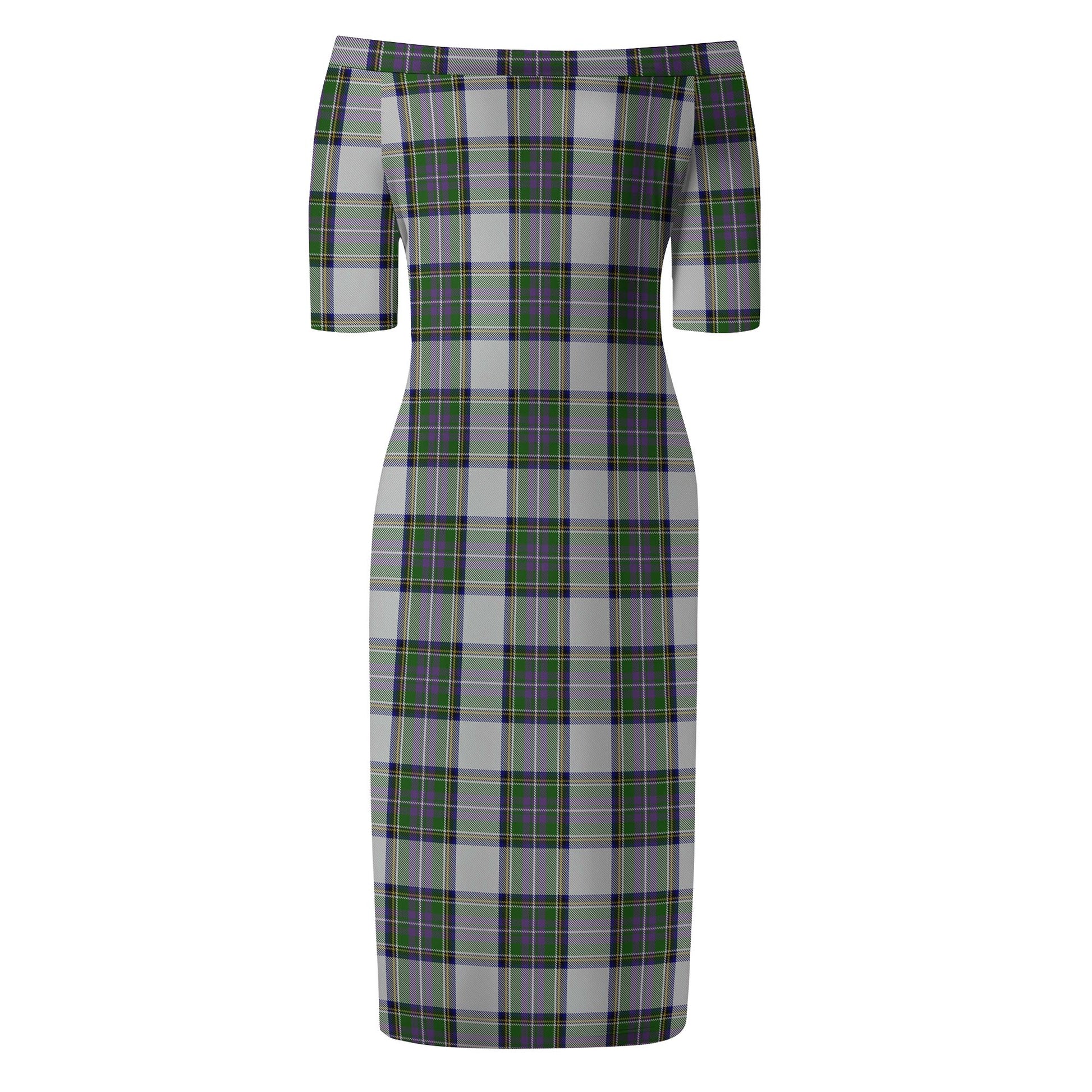 Pritchard Tartan Off Shoulder Lady Dress - Tartanvibesclothing