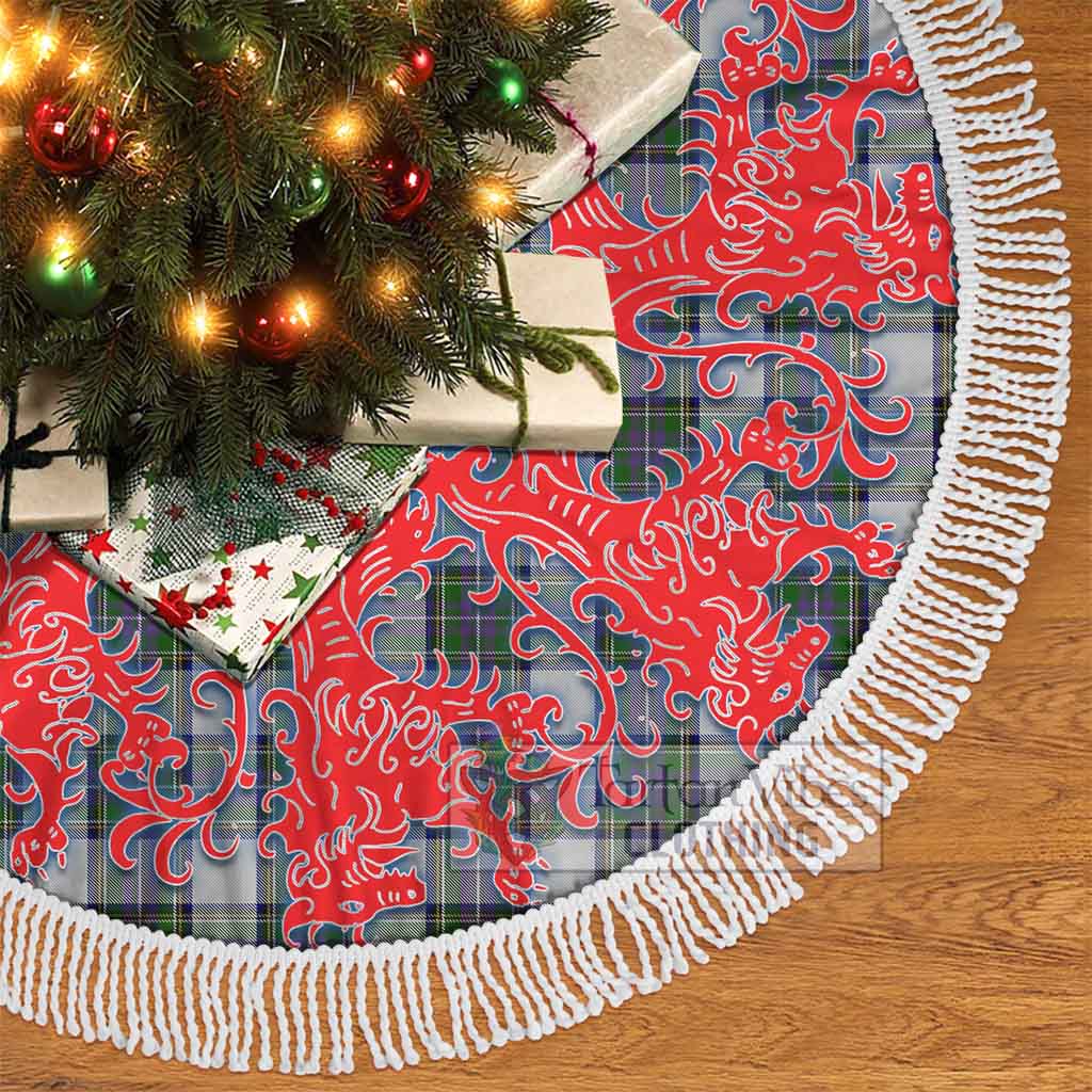 Tartan Vibes Clothing Pritchard Tartan Christmas Tree Skirt Lion Rampant Style