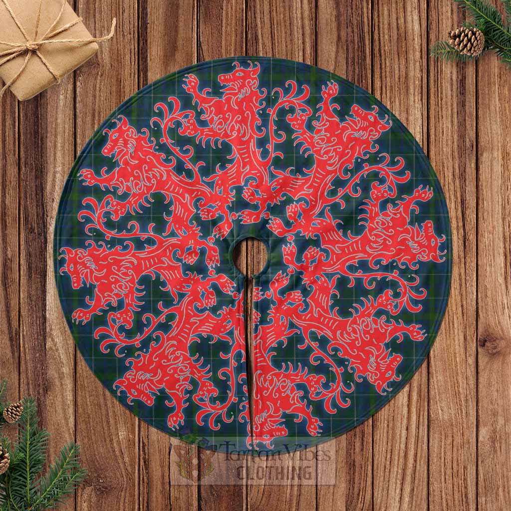 Protheroe of Wales Tartan Christmas Tree Skirt Lion Rampant Style Casual Tree Skirts - Tartan Vibes Clothing