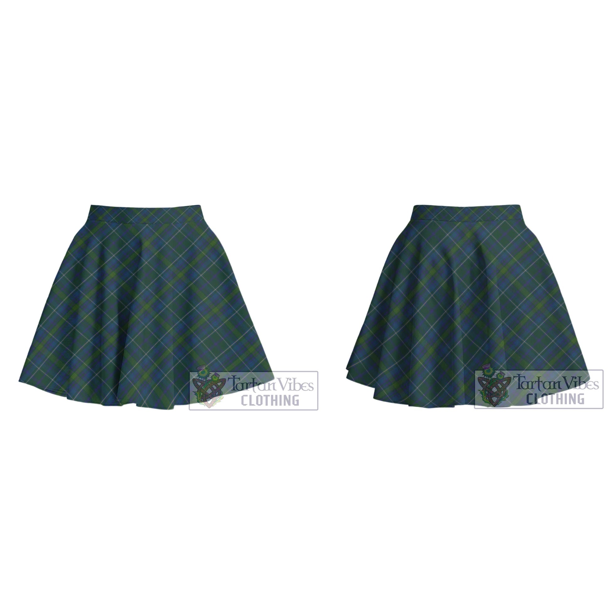 Tartan Vibes Clothing Protheroe of Wales Tartan Women's Plated Mini Skirt