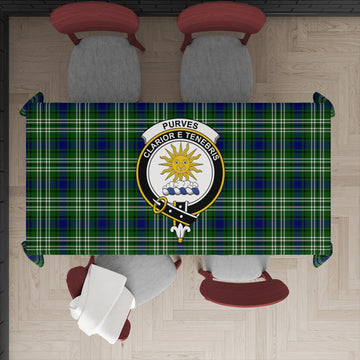 Purves Tartan Tablecloth with Family Crest