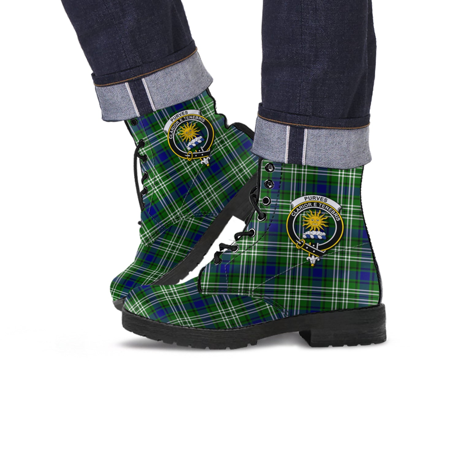 purves-tartan-leather-boots-with-family-crest