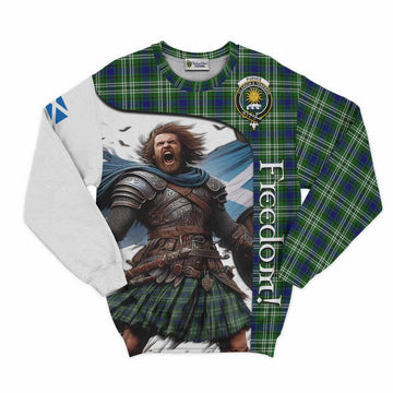 Purves Crest Tartan Sweatshirt Inspired by the Freedom of Scottish Warrior