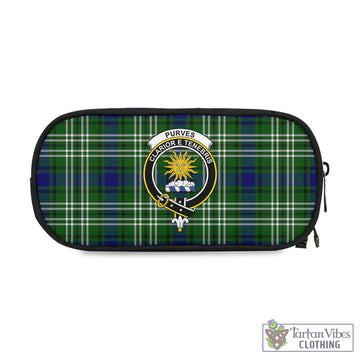 Purves Tartan Pen and Pencil Case with Family Crest One Size 4.13*8.74 inch - Tartan Vibes Clothing