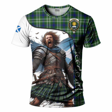 Purves Crest Tartan T-Shirt Inspired by the Freedom of Scottish Warrior