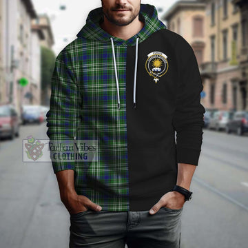 Purves Tartan Hoodie with Family Crest and Half Of Me Style