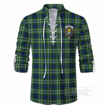 Purves Tartan Ghillie Kilt Shirt with Family Crest DNA In Me Style