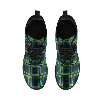 Purves Tartan Leather Boots