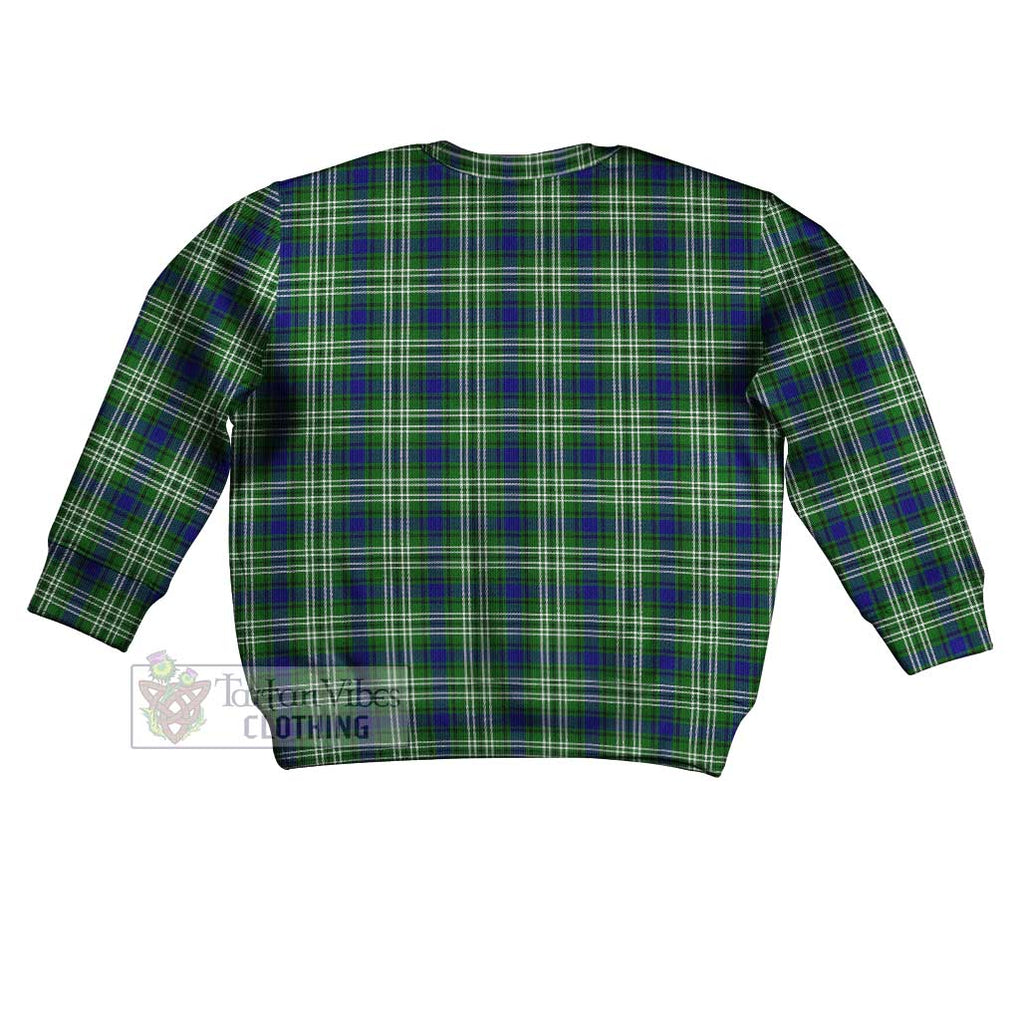 Tartan Vibes Clothing Purves Tartan Kid Ugly Sweater with Family Crest