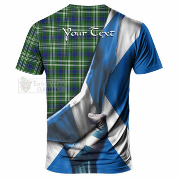 Purves Tartan T-Shirt with Family Crest Scotland Patriotic Style