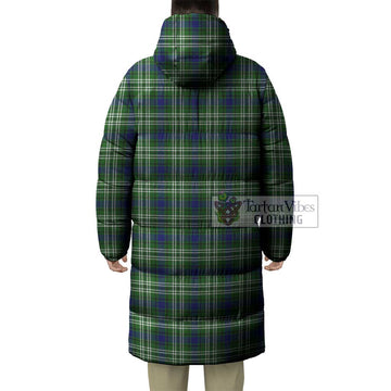 Purves Tartan Long Down Jacket