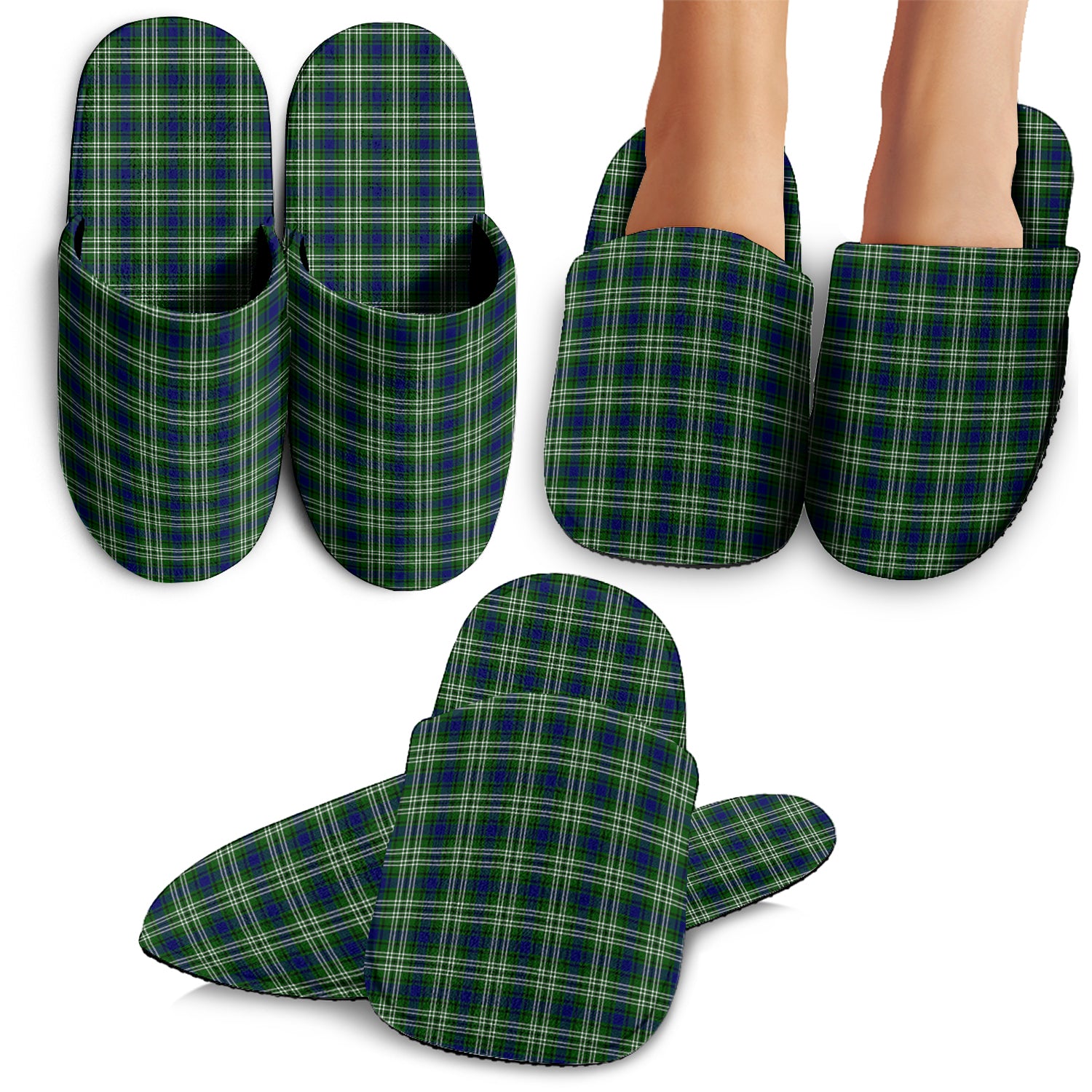 Purves Tartan Home Slippers - Tartanvibesclothing Shop