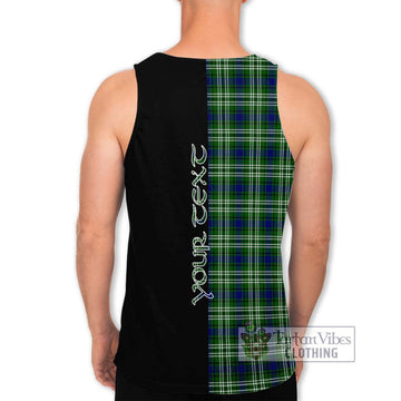 Purves Tartan Men's Tank Top with Family Crest and Half Of Me Style