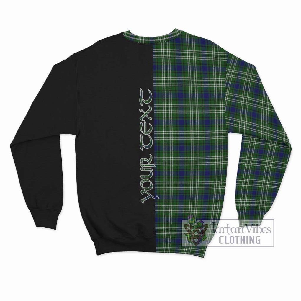 Purves Tartan Sweatshirt with Family Crest and Half Of Me Style - Tartanvibesclothing Shop