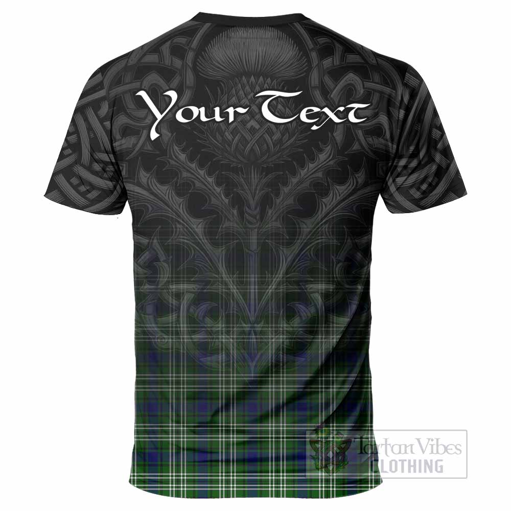 Tartan Vibes Clothing Purves Tartan T-Shirt with Family Crest Celtic Thistle Vibes