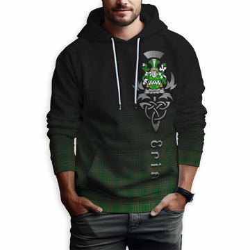 Quarles Irish Clan Hoodie with Coat of Arms Erin Go Bragh Celtic Inspired Pullover Hoodie - Tartan Vibes Clothing