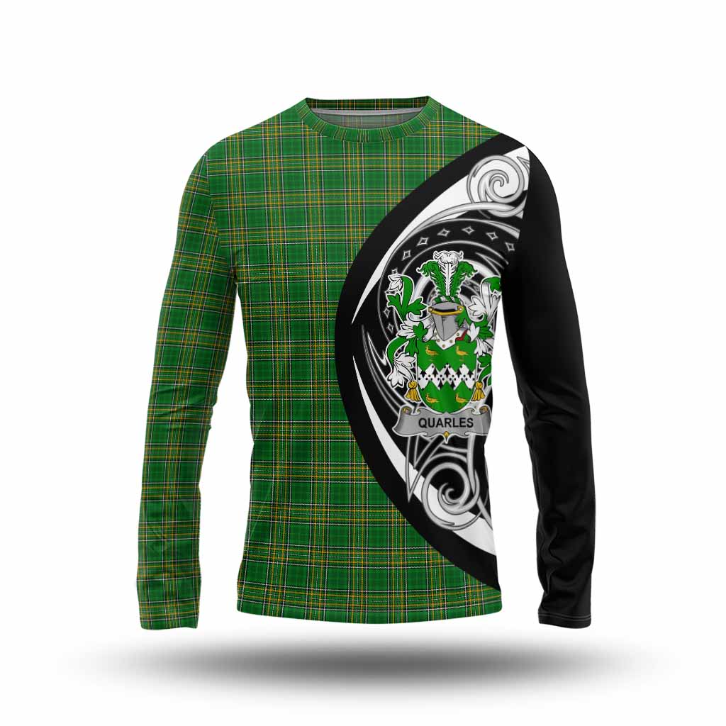 Quarles Irish Clan Long Sleeve T-Shirt Celtic Circle Style Unisex - Tartan Vibes Clothing