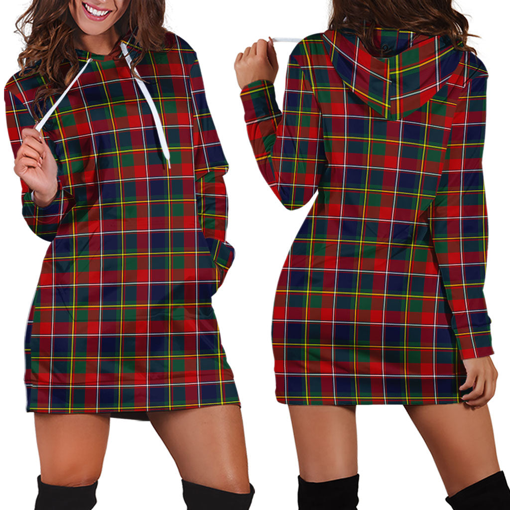 Quebec Province Canada Tartan Hoodie Dress - Tartan Vibes Clothing