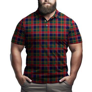 Quebec Province Canada Tartan Mens Polo Shirt