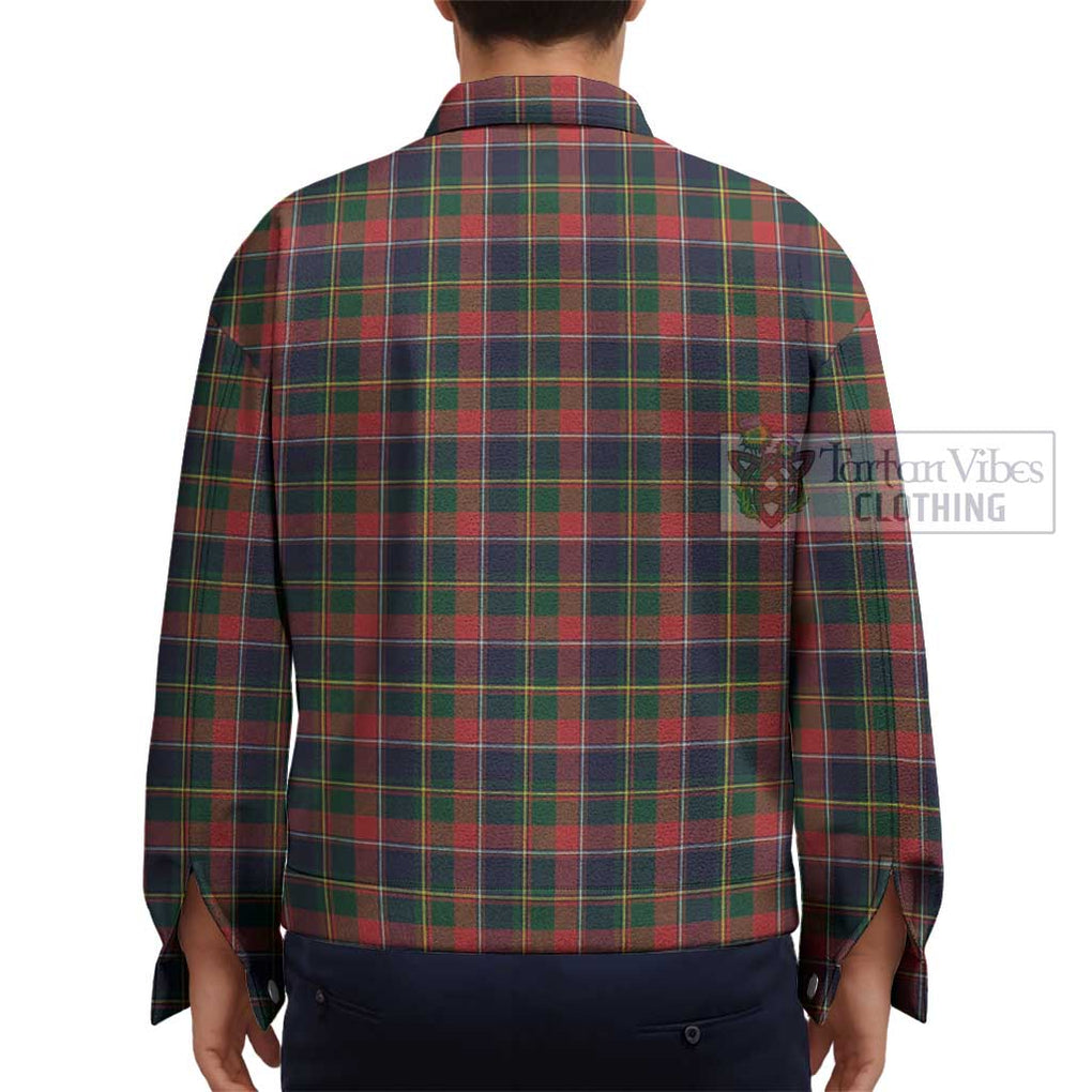 Quebec Province Canada Tartan Unisex Lapel Cotton Jacket - Tartan Vibes Clothing