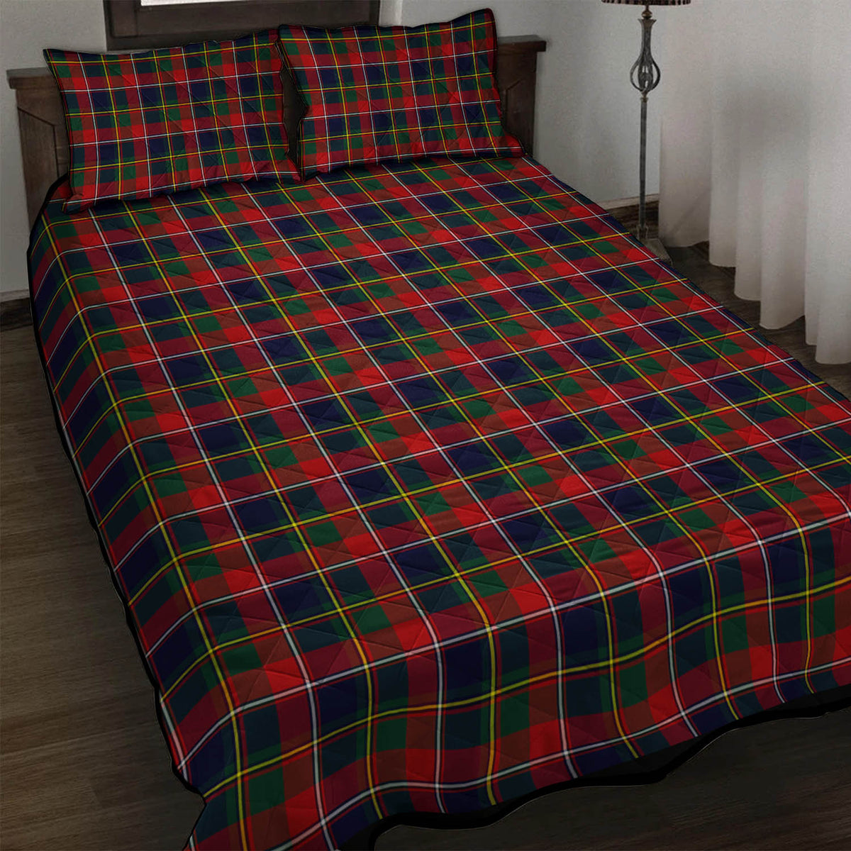 Quebec Province Canada Tartan Quilt Bed Set - Tartan Vibes Clothing