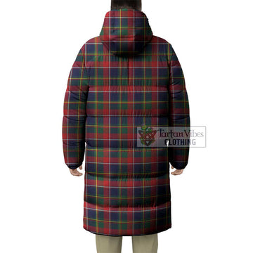 Quebec Province Canada Tartan Long Down Jacket