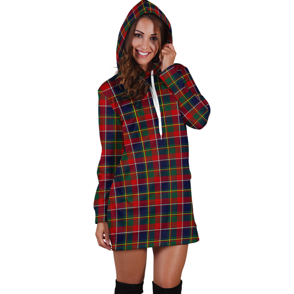 Quebec Province Canada Tartan Hoodie Dress - Tartan Vibes Clothing