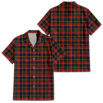 Quebec Province Canada Tartan Short Sleeve Button Down Shirt