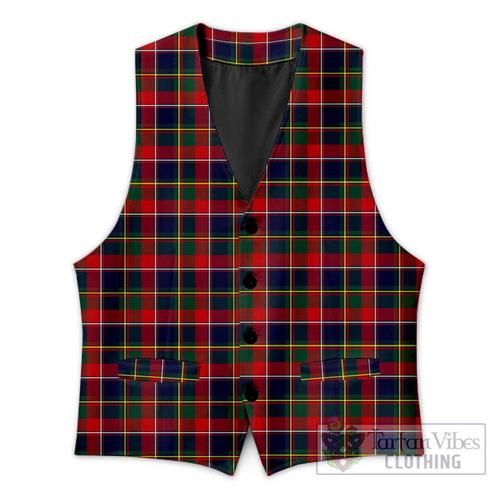 Tartan Vibes Clothing Quebec Province Canada Tartan Men's Sleeveless Suit Vest