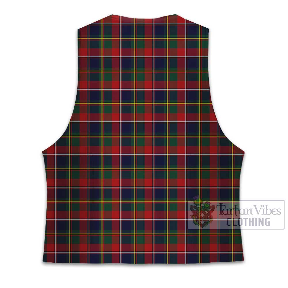 Tartan Vibes Clothing Quebec Province Canada Tartan Men's Sleeveless Suit Vest