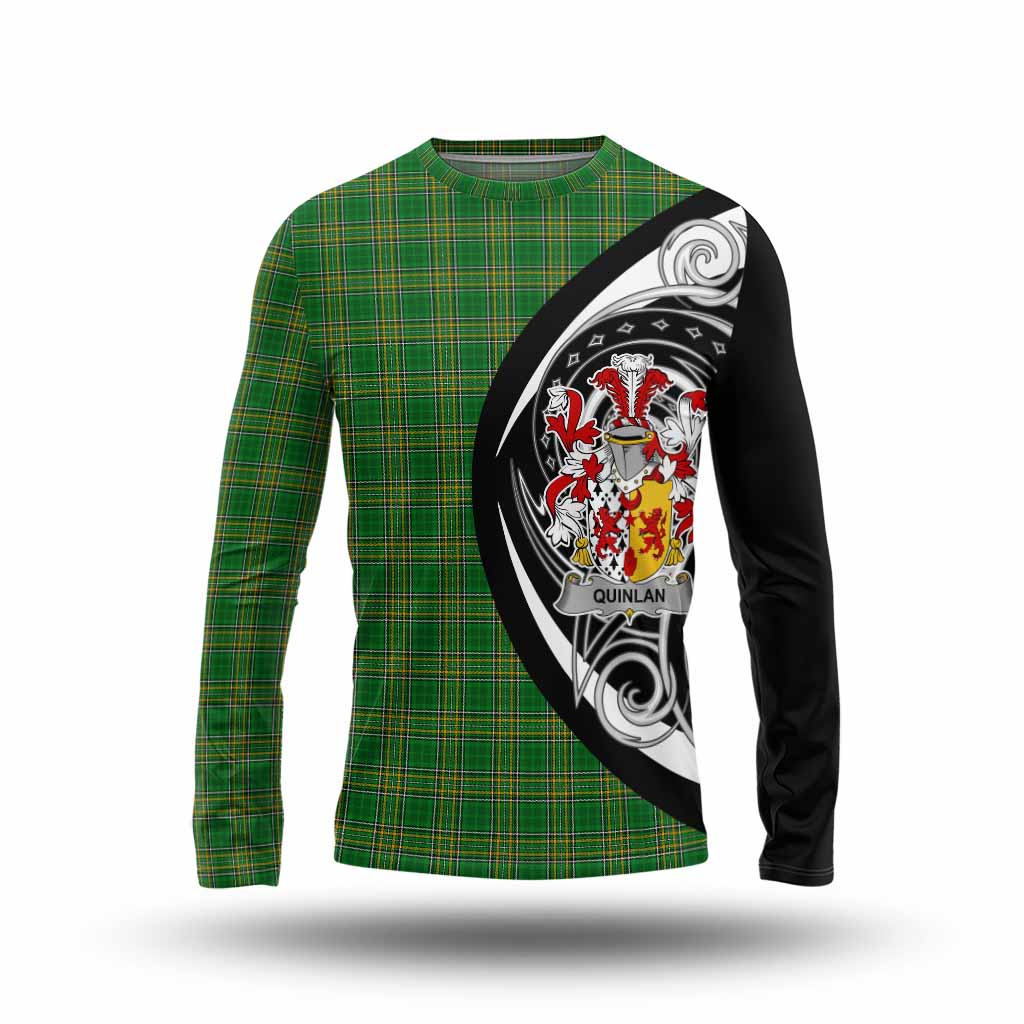 Quinlan Irish Clan Long Sleeve T-Shirt Celtic Circle Style Unisex - Tartan Vibes Clothing