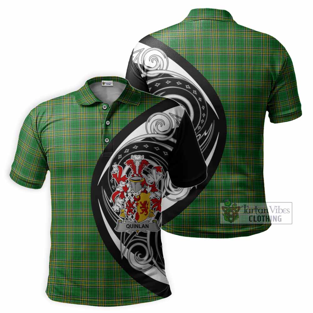 Quinlan Irish Clan Polo Shirt Celtic Circle Style - Tartan Vibes Clothing