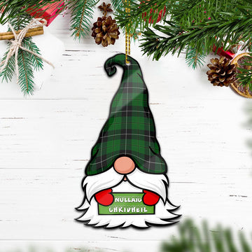 Raeside Gnome Christmas Ornament with His Tartan Christmas Hat