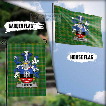 Rafter Irish Clan Tartan Flag with Coat of Arms