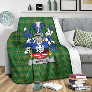 Rafter Irish Clan Tartan Blanket with Coat of Arms - Tartan Vibes Clothing