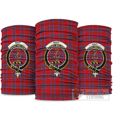 Rait Tartan Neck Gaiters, Tartan Bandanas, Tartan Head Band with Family Crest