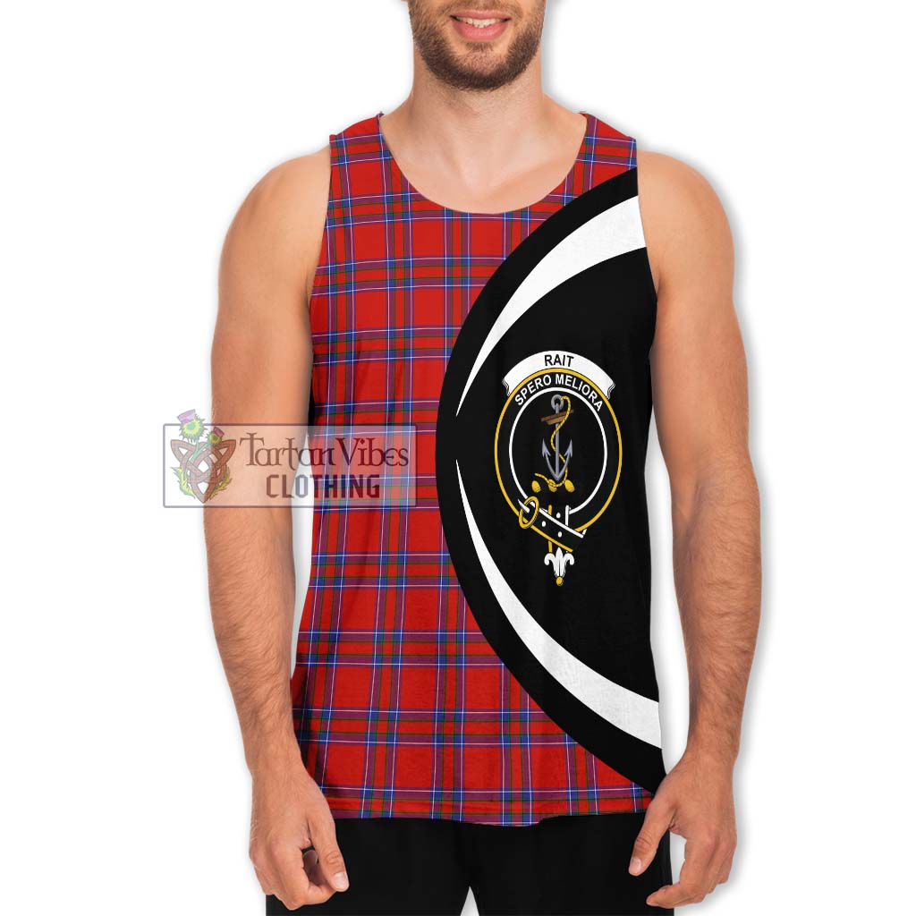 Rait Tartan Men's Tank Top with Family Crest Circle Style Men - Tartan Vibes Clothing