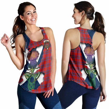 Rait Tartan Family Crest Women's Racerback Tanks Scottish Thistle Celtic Inspired 4XL - Tartan Vibes Clothing